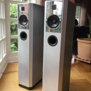 Burmester Rondo 995 High-End Speakers – Aluminum Finish, Single Owner Certificate